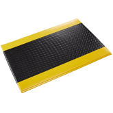Crown Wear-Bond Comfort-King Diamond Surface Dry Area Anti-Fatigue Mat - 2' x 3', Black/Yellow